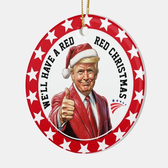 Patriotische Akrylverzierung des Präsidenten Keramik Ornament (Links)
