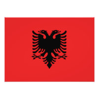 Patriotische albanische Flagge