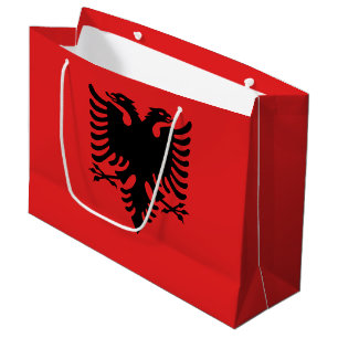 Patriotische albanische Flagge Große Geschenktüte