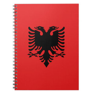 Patriotische albanische Flagge Notizblock