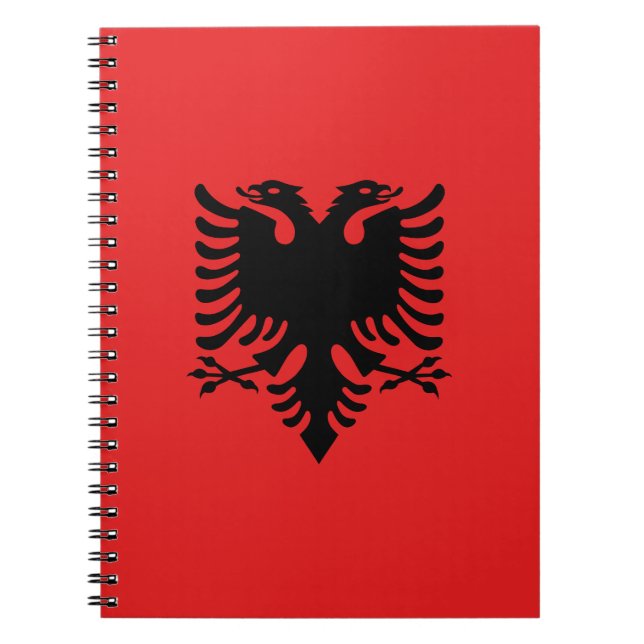Patriotische albanische Flagge Notizblock (Vorderseite)