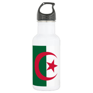 Patriotische algerische Flagge Edelstahlflasche