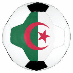 Patriotische algerische Flagge Fußball