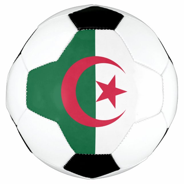 Patriotische algerische Flagge Fußball (Vorderseite)
