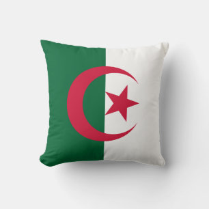 Patriotische algerische Flagge Kissen
