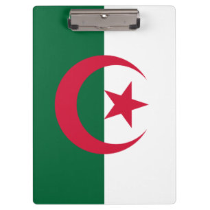 Patriotische algerische Flagge Klemmbrett