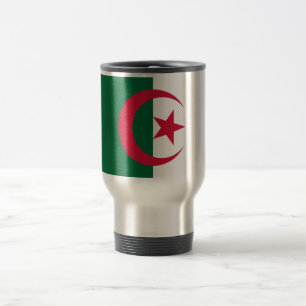 Patriotische algerische Flagge Reisebecher