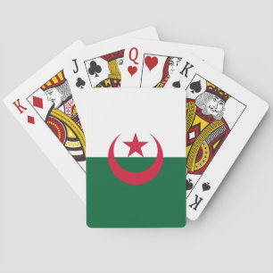 Patriotische algerische Flagge Spielkarten
