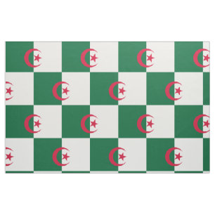 Patriotische algerische Flagge Stoff