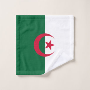 Patriotische algerische Flagge Waschlappen