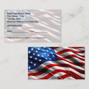 Patriotische American Business Termin Cards