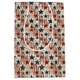 Patriotische Americana USA Feuerwerk Sterne 4. Jul Mittlere Geschenktüte