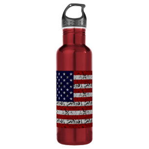 Patriotische Amerikaner USA-Flagge von Vereinigten Trinkflasche