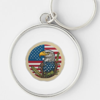 Patriotische amerikanische Adlerflagge USA Schlüsselanhänger