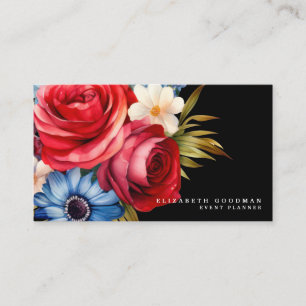 Patriotische amerikanische Blumen-Geschäftskarten Visitenkarte