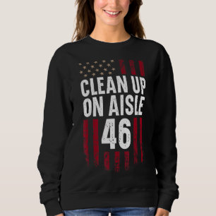 Patriotische amerikanische Fahne Vintag sauber auf Sweatshirt
