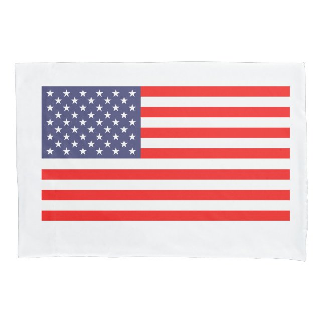 Patriotische amerikanische Fahnenkissen Kissenbezug (Vorderseite)