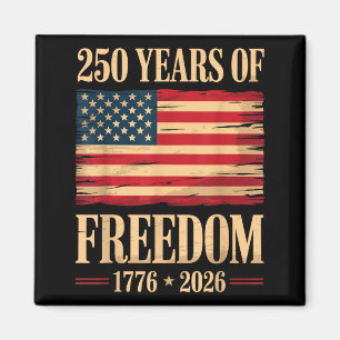 Patriotische amerikanische Flagge 4. Juli 250 Jahr Magnet