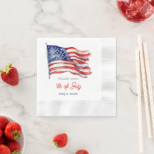 Patriotische amerikanische Flagge 4. Juli Familien