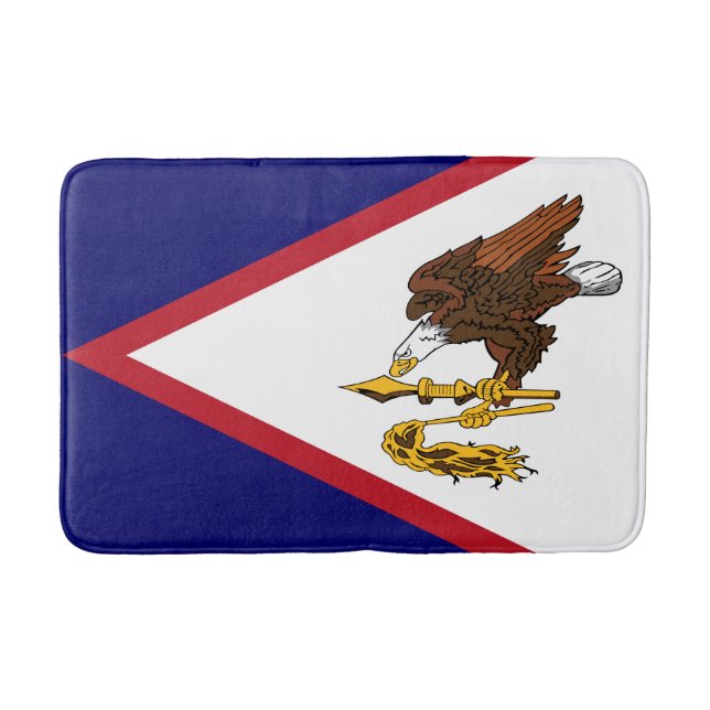 Patriotische amerikanische Flagge Badematte (Vorderseite)