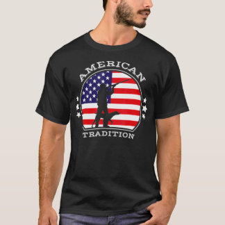 Patriotische Amerikanische Flagge Bird Hunting Cla T-Shirt