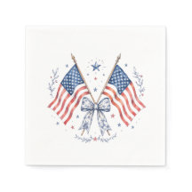 Patriotische amerikanische Flagge Bow Cocktail Ser
