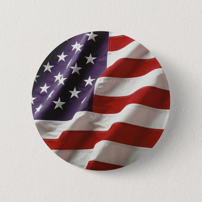 Patriotische amerikanische Flagge Button (Vorderseite)