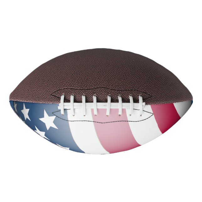 Patriotische Amerikanische Flagge, Cooler Spaß Glo Football (Vorderseite)