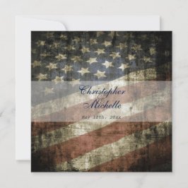 Patriotische amerikanische Flagge Einladung mit UA