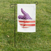 Patriotische amerikanische Flagge Farbe Hand Wie Z