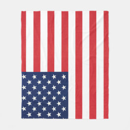 Patriotische amerikanische Flagge Fleecedecke
