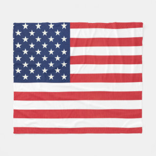 Patriotische amerikanische Flagge Fleecedecke