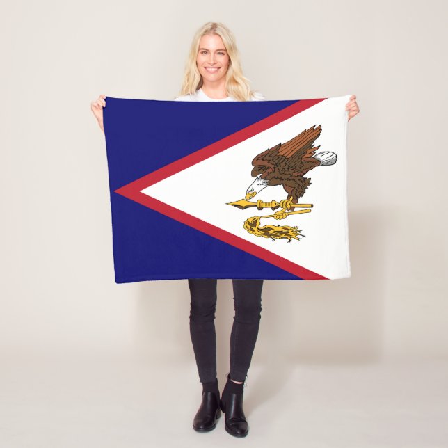 Patriotische amerikanische Flagge Fleecedecke (Beispiel)