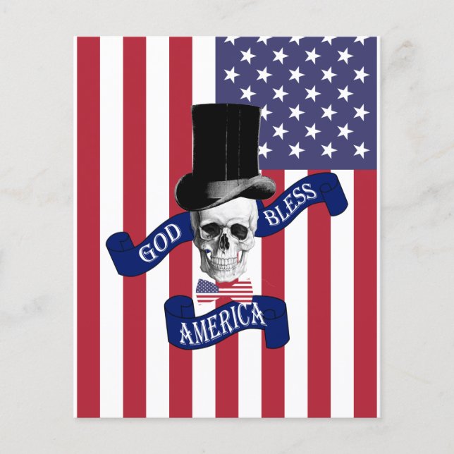 Patriotische amerikanische Flagge Flyer (Vorne)