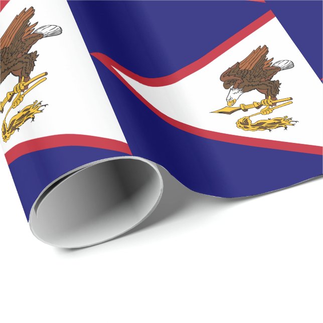 Patriotische amerikanische Flagge Geschenkpapier (Rolleneckpunkt)