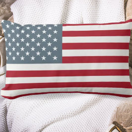 Patriotische amerikanische Flagge in Rot-Weiß und  Lendenkissen