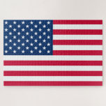 Patriotische amerikanische Flagge Jigsaw Puzzle<br><div class="desc">USA Flag Puzzles - USA - American Flag - Patriotic - Independence Day - 4. Juli - Customizable - Choose / Add Your Unique Text / Color / Image - Make Your Special Puzzle Gift - Neu formatieren und verschieben oder entfernen und hinzufügen / Bild mit Anpassungstool. Sie können Designs...</div>