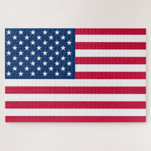 Patriotische amerikanische Flagge Jigsaw Puzzle