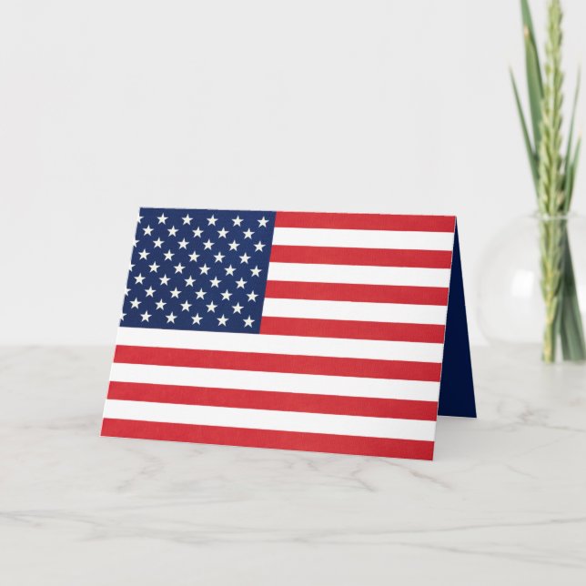 Patriotische amerikanische Flagge Karte (Vorderseite)