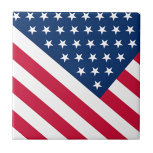 Patriotische amerikanische Flagge Keramikfliese