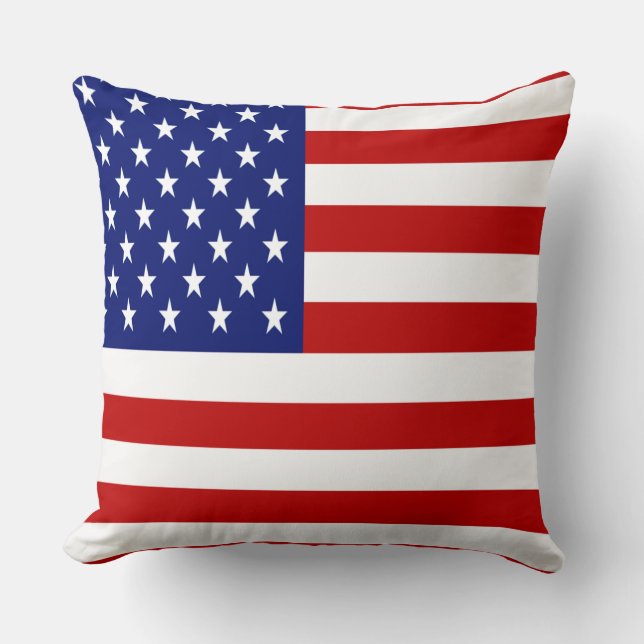 PATRIOTISCHE AMERIKANISCHE FLAGGE KISSEN (Vorderseite)