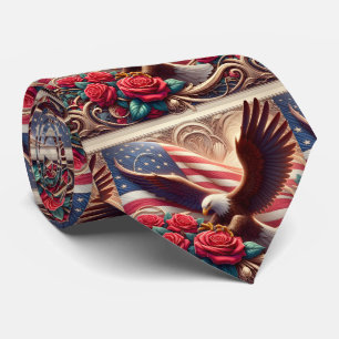 Patriotische amerikanische Flagge Krawatte