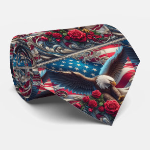 Patriotische amerikanische Flagge Krawatte