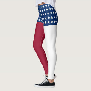 Patriotische amerikanische Flagge Leggings