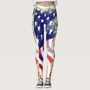 Patriotische Amerikanische Flagge Not Grunge Leggings