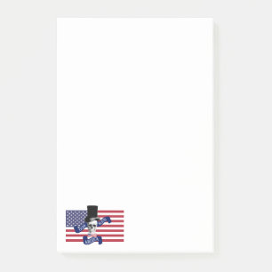 Patriotische amerikanische Flagge Post-it Klebezettel