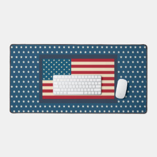 Patriotische amerikanische Flagge Schreibtischunte Schreibtischunterlage