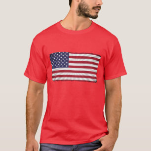 Patriotische amerikanische Flagge T-Shirt
