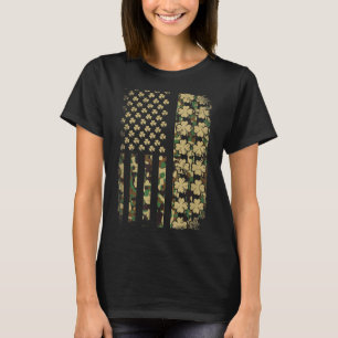 Patriotische amerikanische Flagge Tarndruck Kleebl T-Shirt
