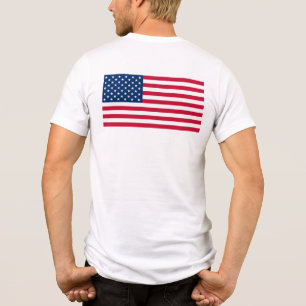Patriotische amerikanische Flagge Tri-Blend Shirt